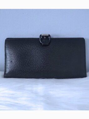 Gucci vintage horsebit textured leather wallet w/COA EUC